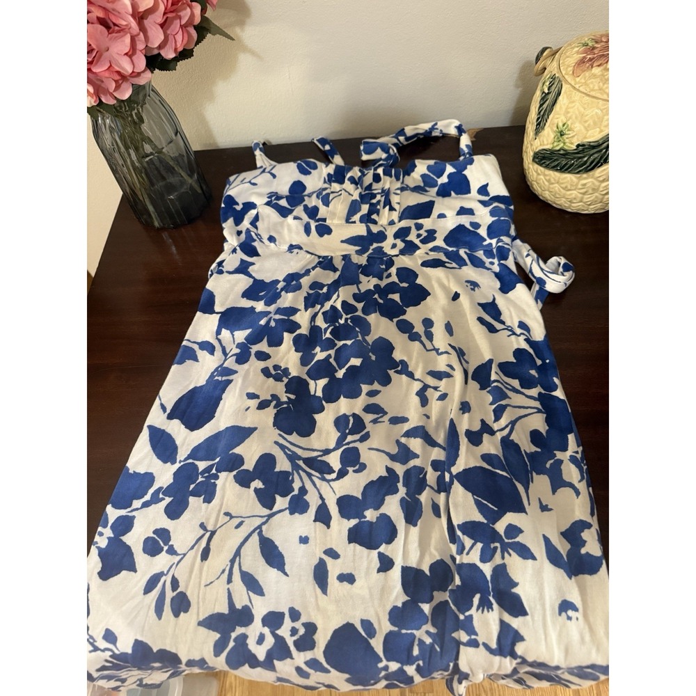 American Eagle Blue‎ And White Size M Sundress Y2K